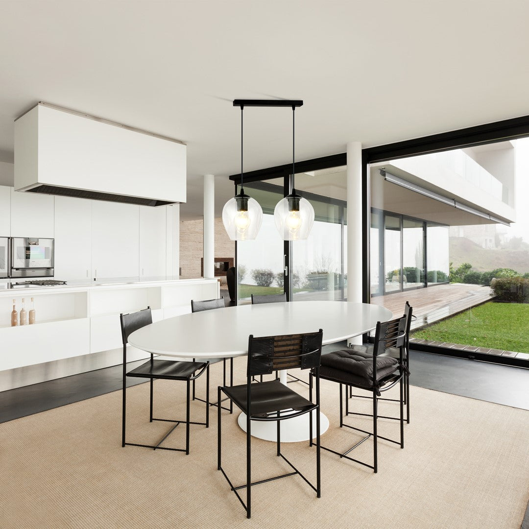 Loftlampe ISTAR 2 Gennemsigtig - Sort - Nordic Unique