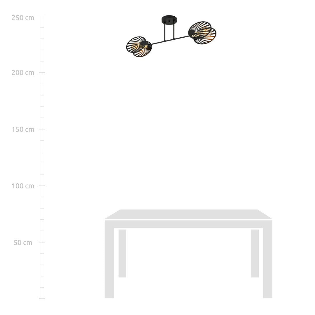Loftlampe TALIA 2 - Sort - Nordic Unique