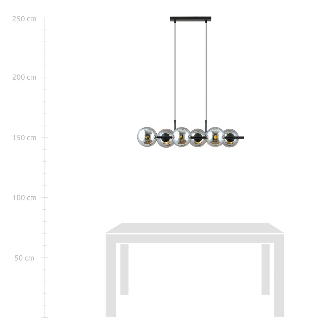 Loftlampe RORY 6 GRAFIT - Nordic Unique
