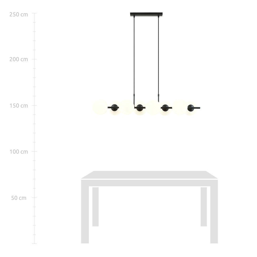 Loftlampe RORY 8 - Sort / Hvid - Nordic Unique
