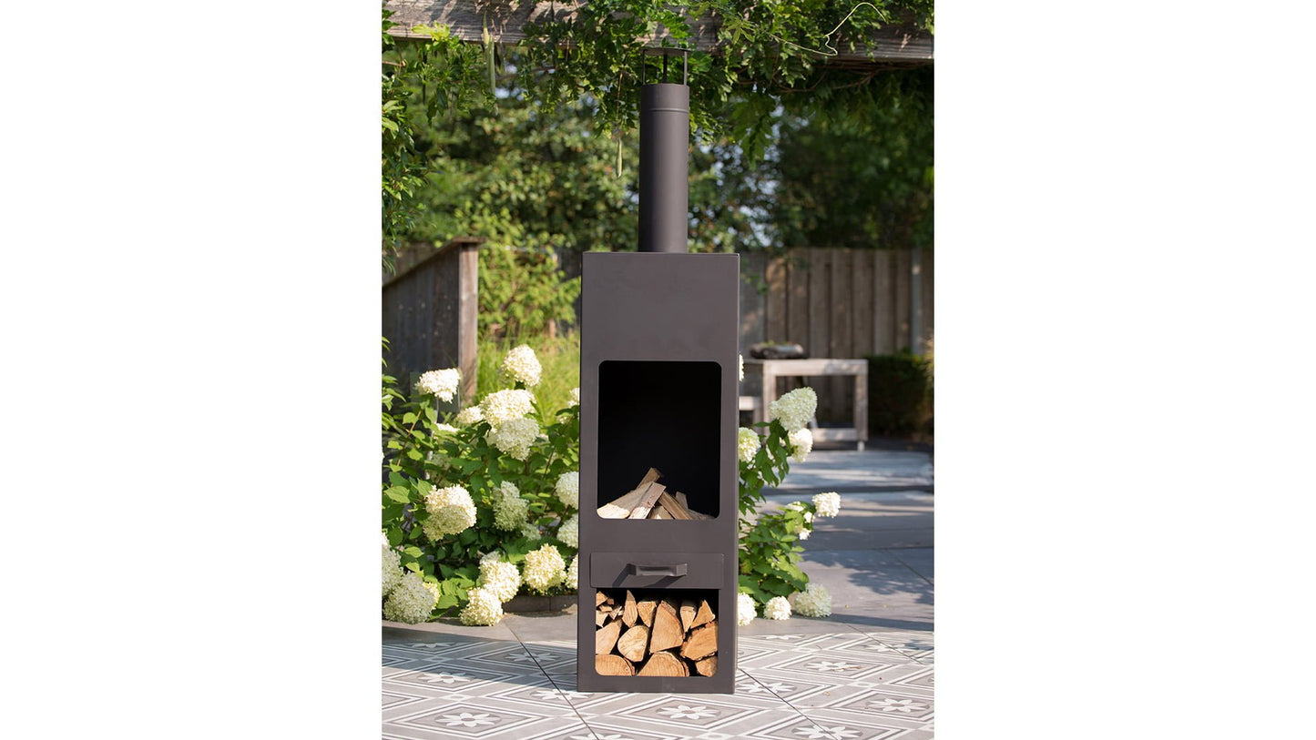 Jersey Bålfad Vuurhaard XXL – Sort - Nordic Unique