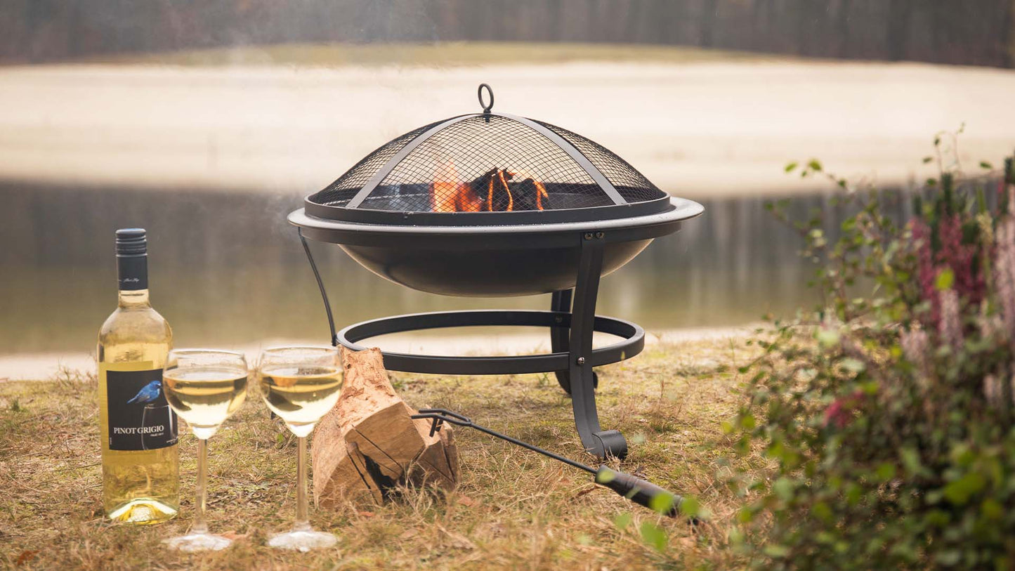 Atlanta Bålfad Sort – 51 cm - Nordic Unique