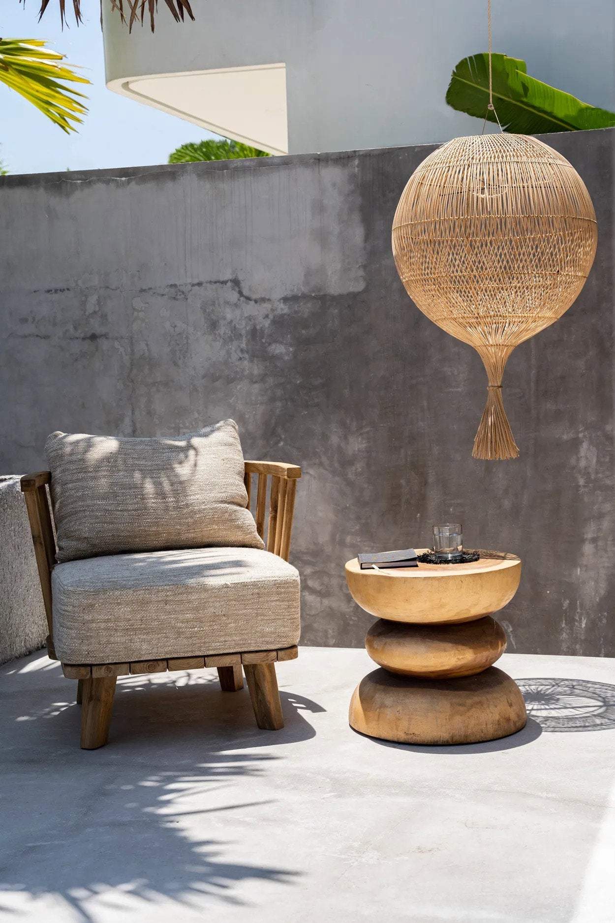 Wonton Floor Lamp - Lamp Pendant - Natural