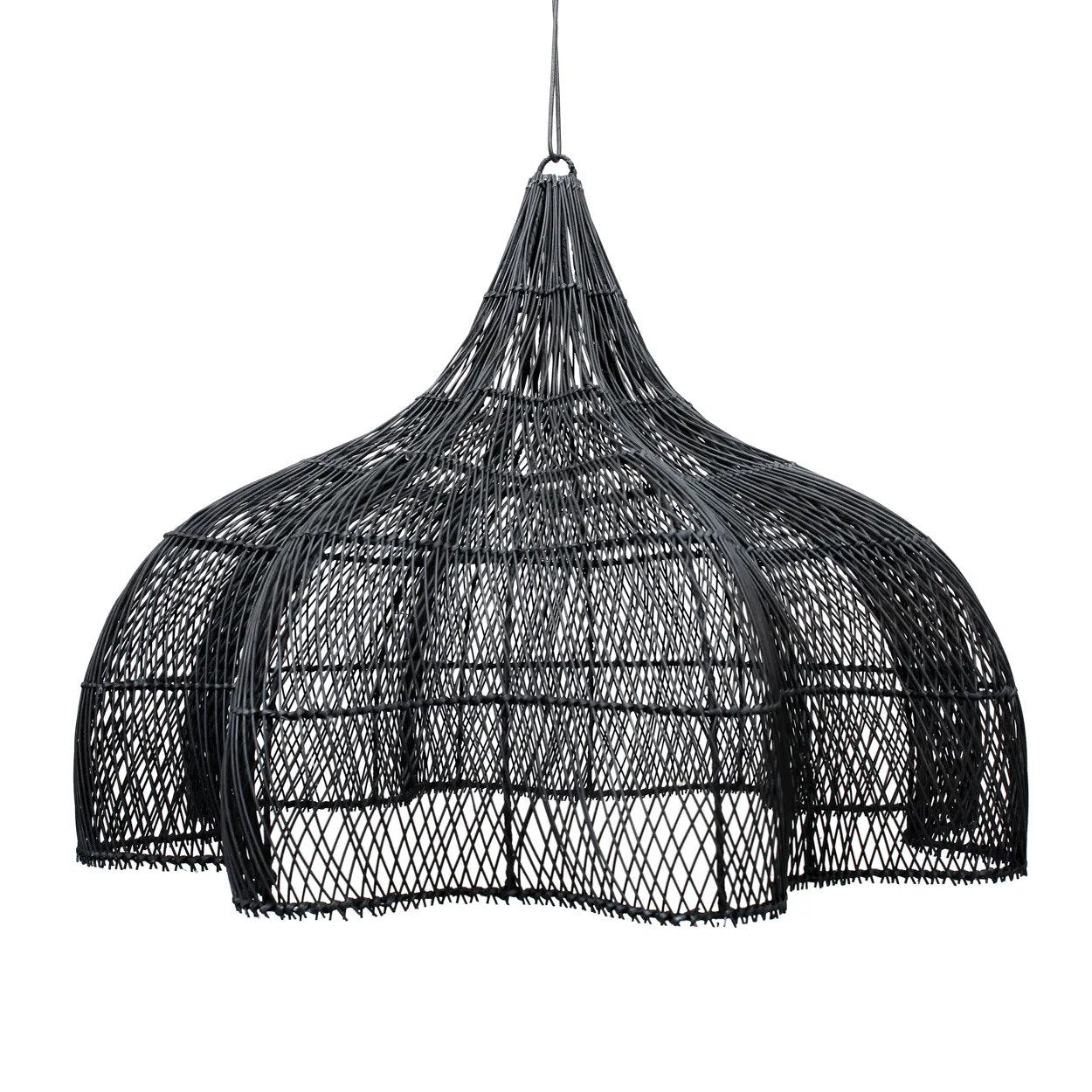 The Whipped Lamp Pendant - Black - XL
