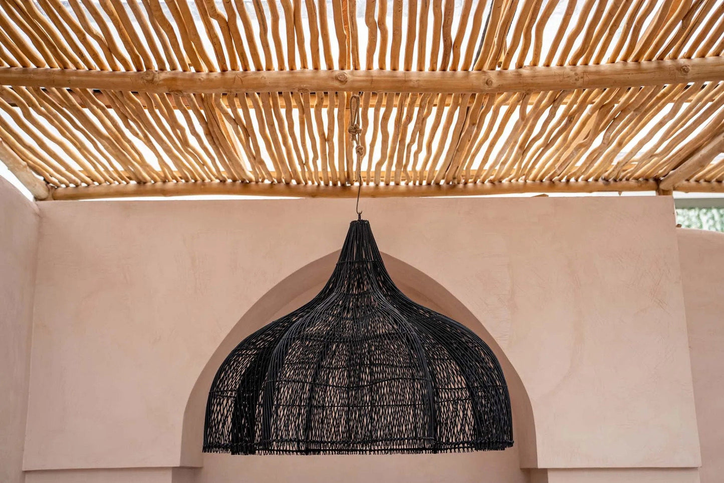 The Whipped Lamp Pendant - Black - XL