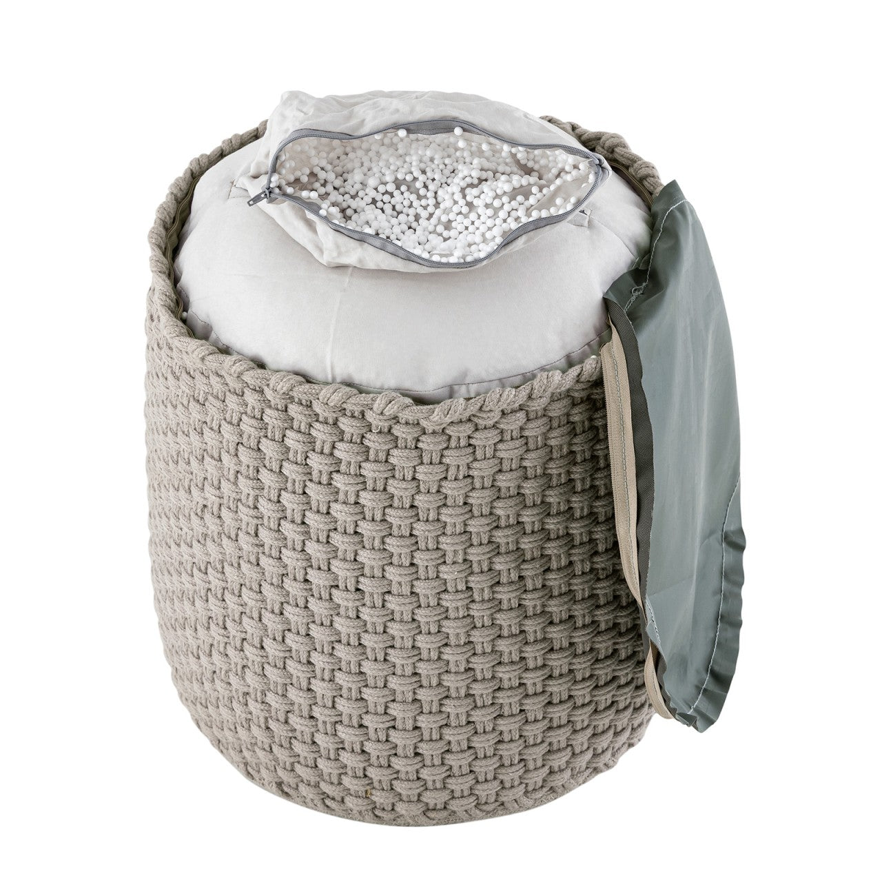 Puf Udendørs Ø40 H45cm - Sølvgrå - Nordic Unique