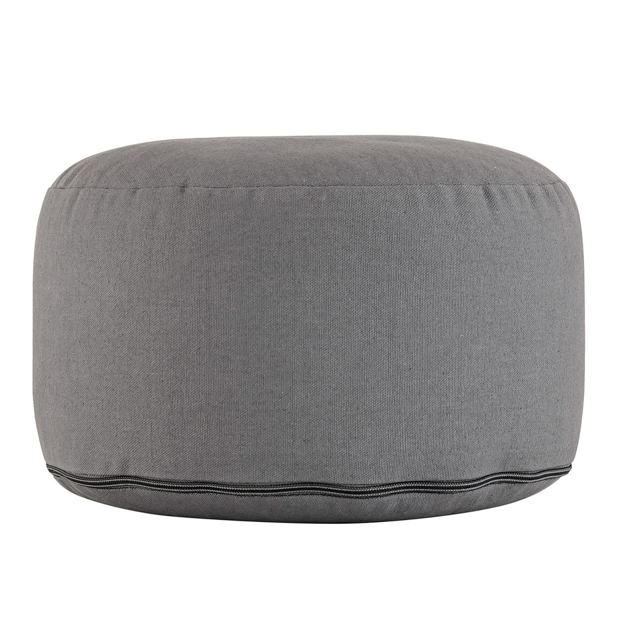 Yogapude & Meditationspude Rund - H20 x Ø31 cm - Grå - Nordic Unique