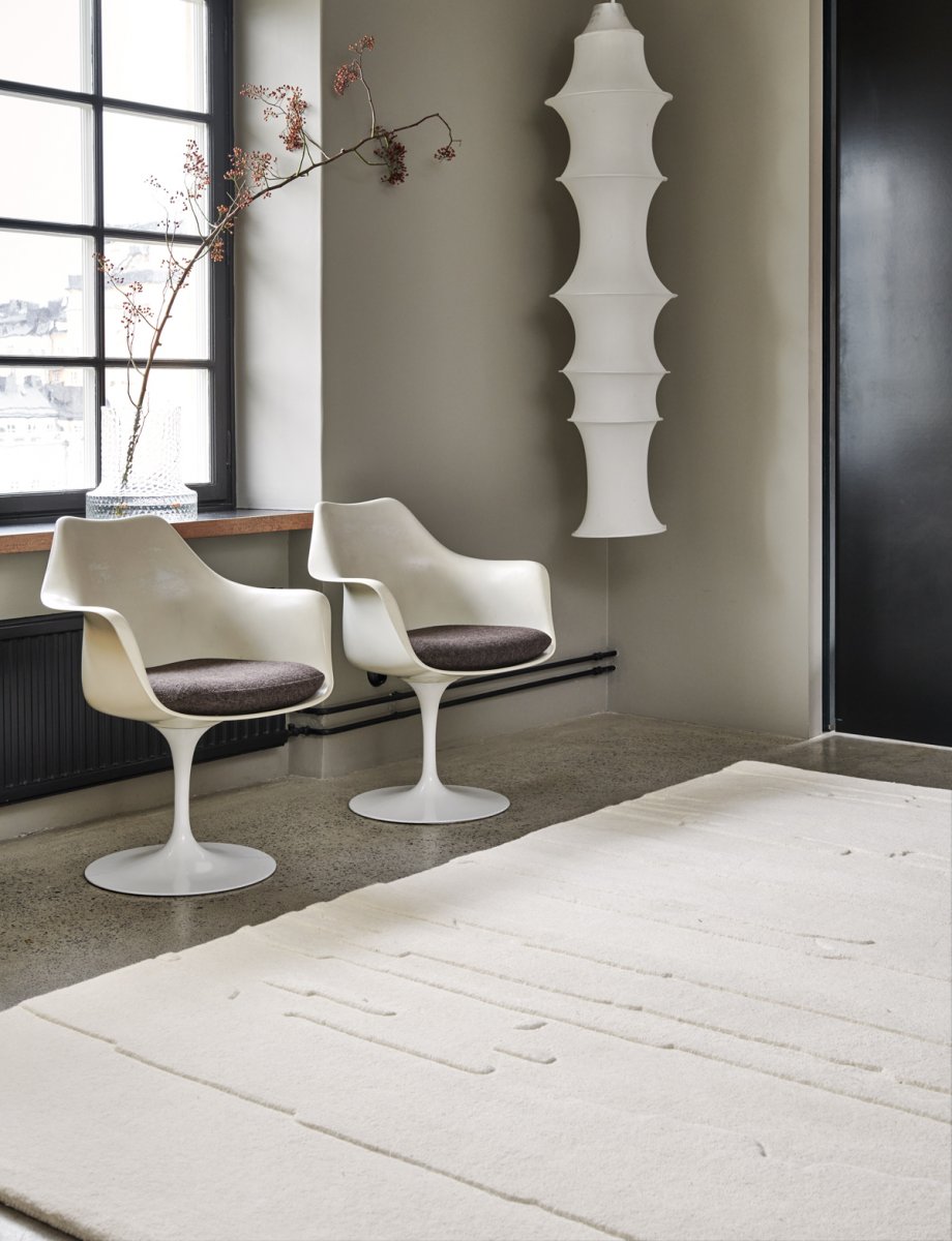 Tæppe Skåret 200x300cm - Elfenben - Nordic Unique