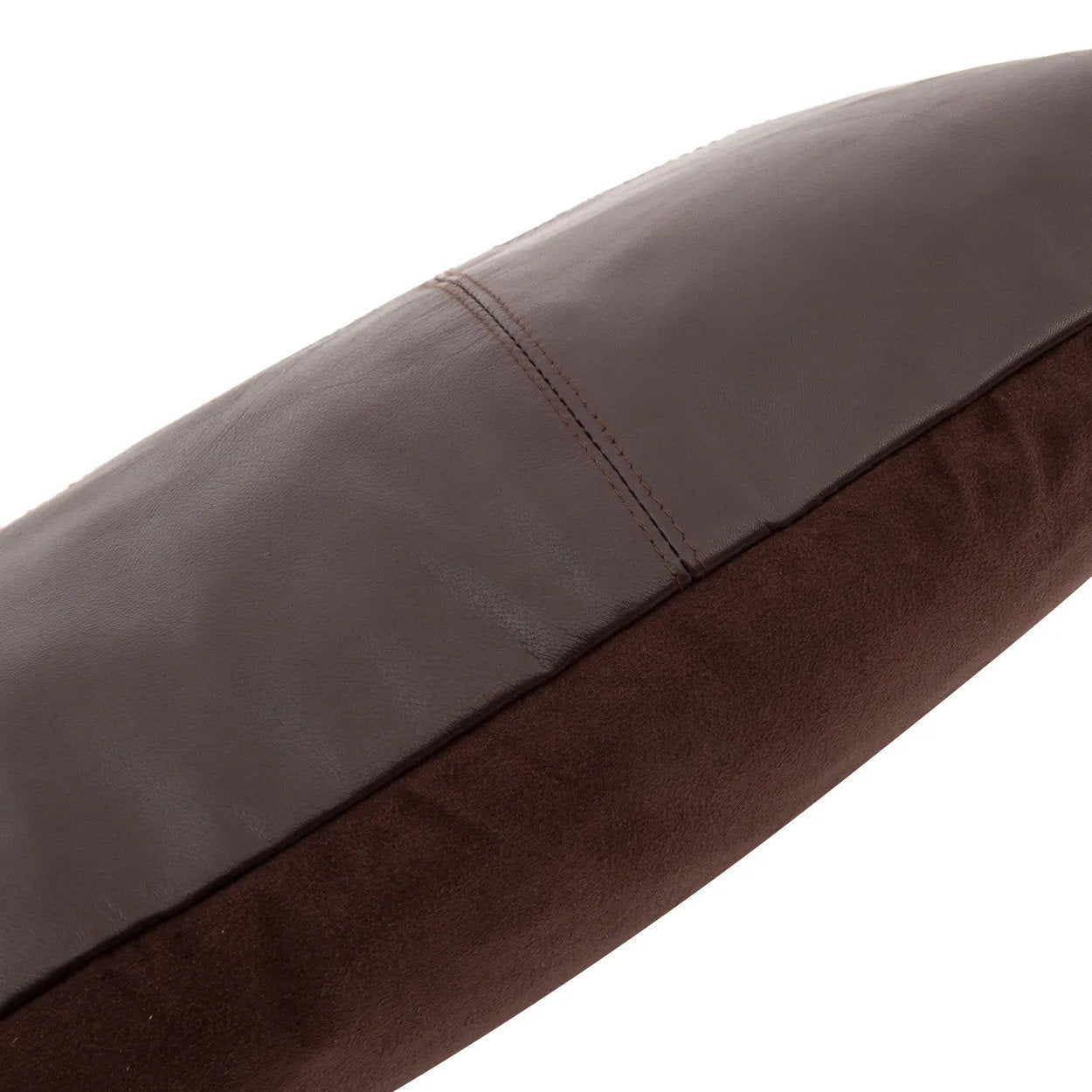 Chocolate Leather Cushion Cover - Choco - 30x50cm