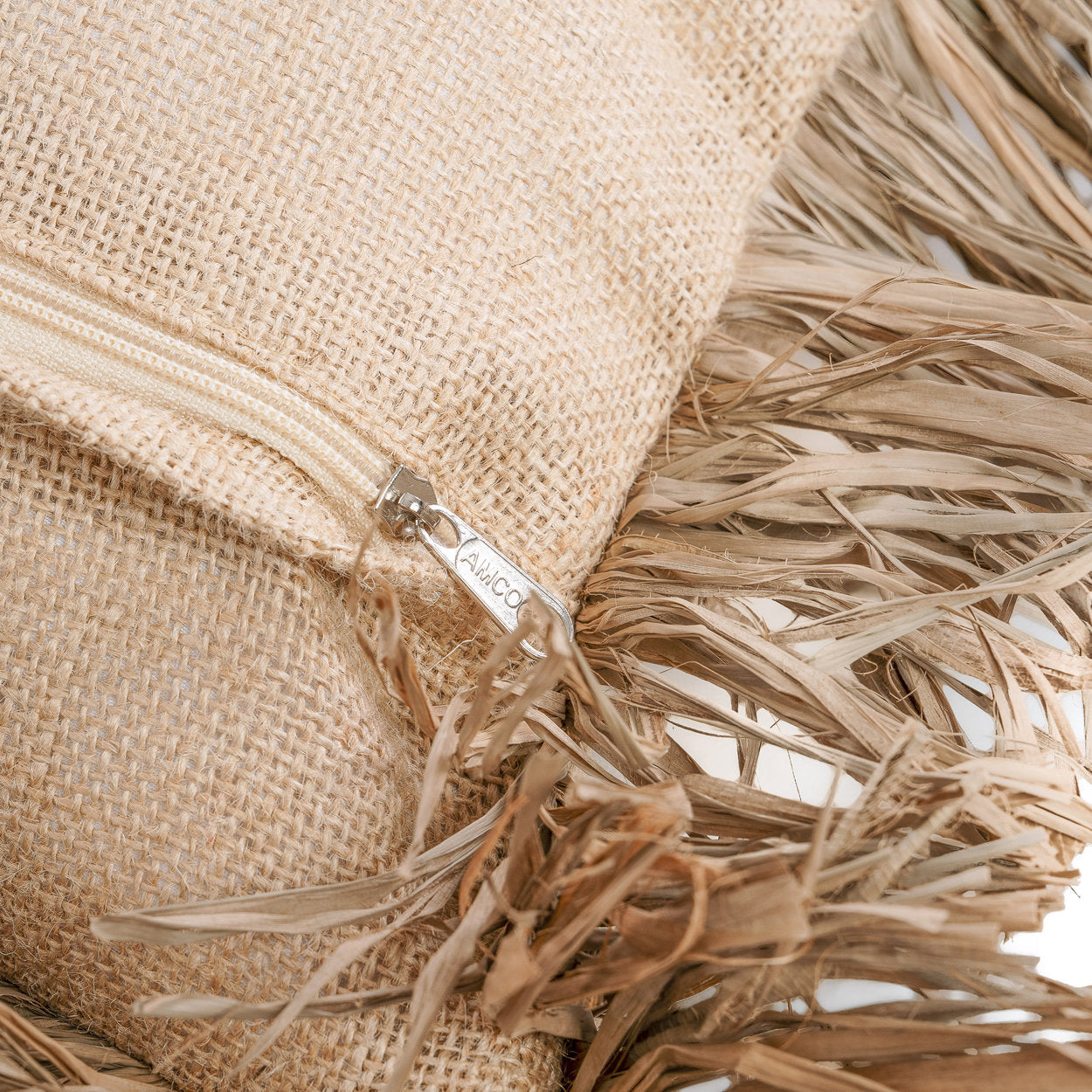 Jute Bonita Cushion Cover - Natural - 40x40cm