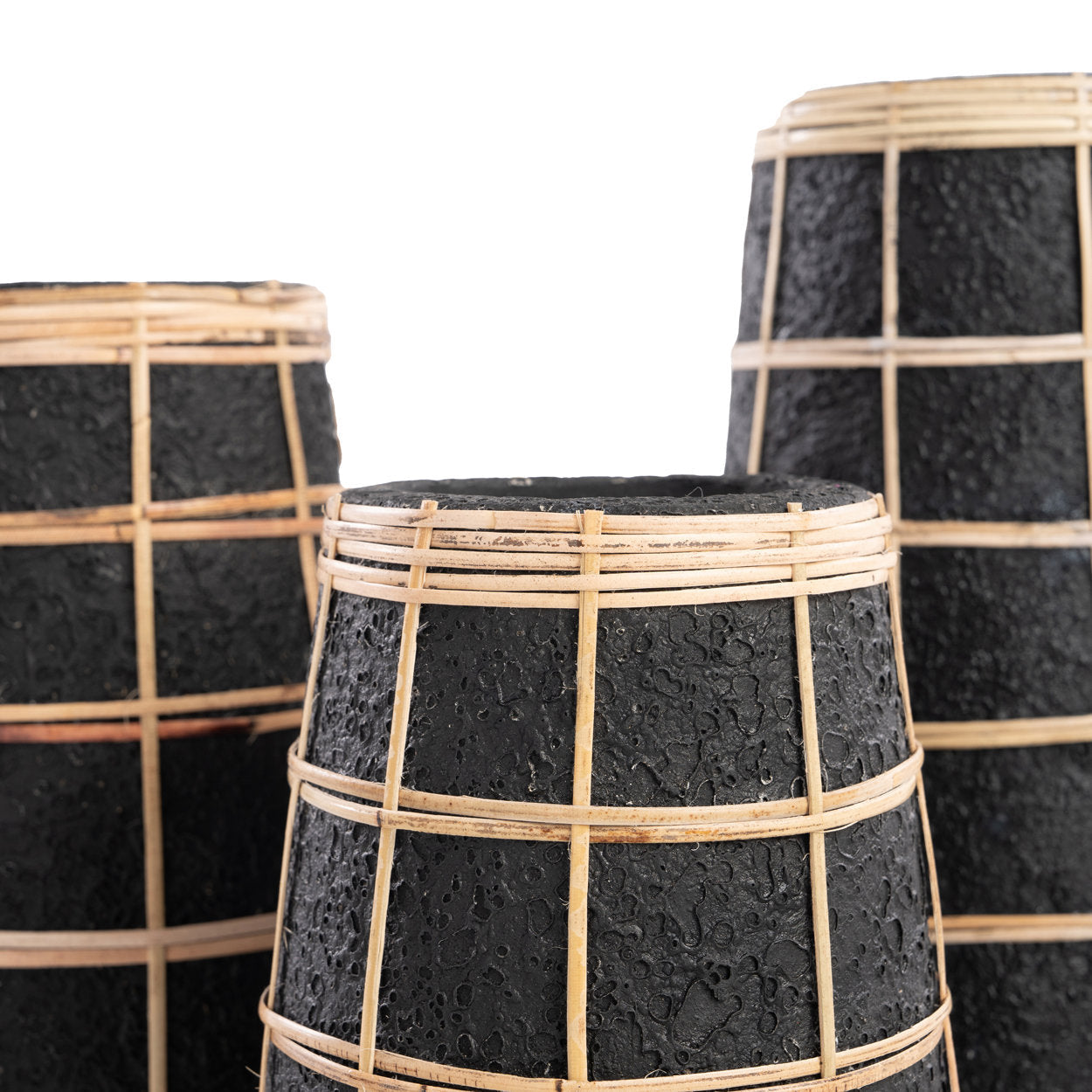 Barcelona Vase - Black Nature - S