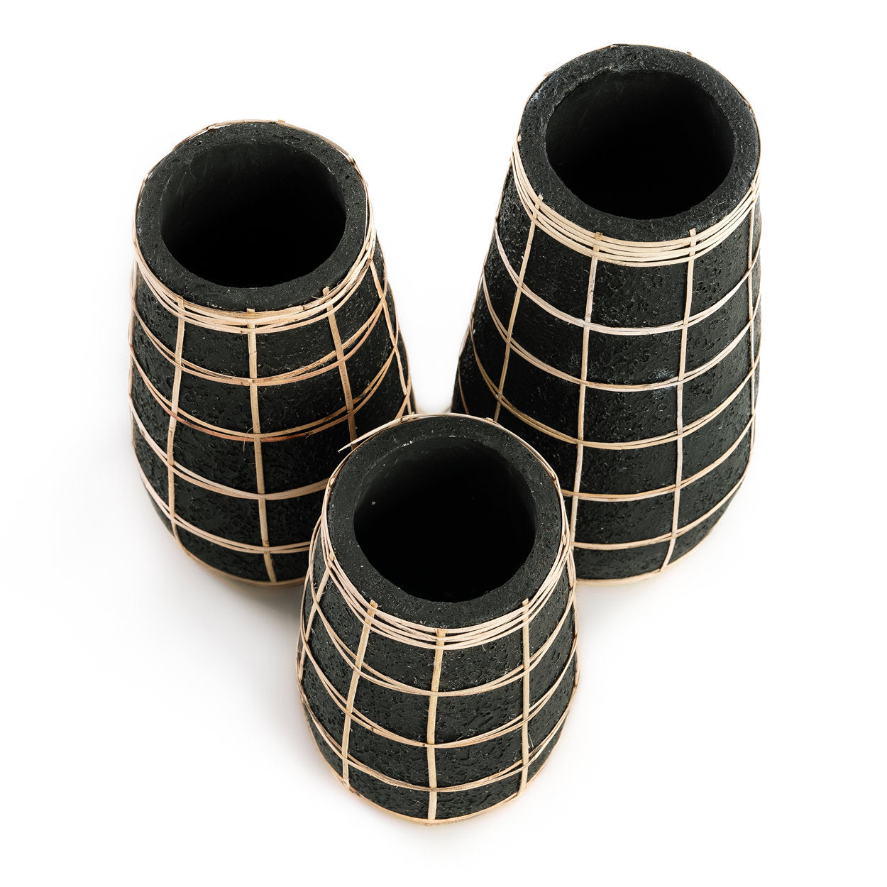 Barcelona Vase - Black Nature - S