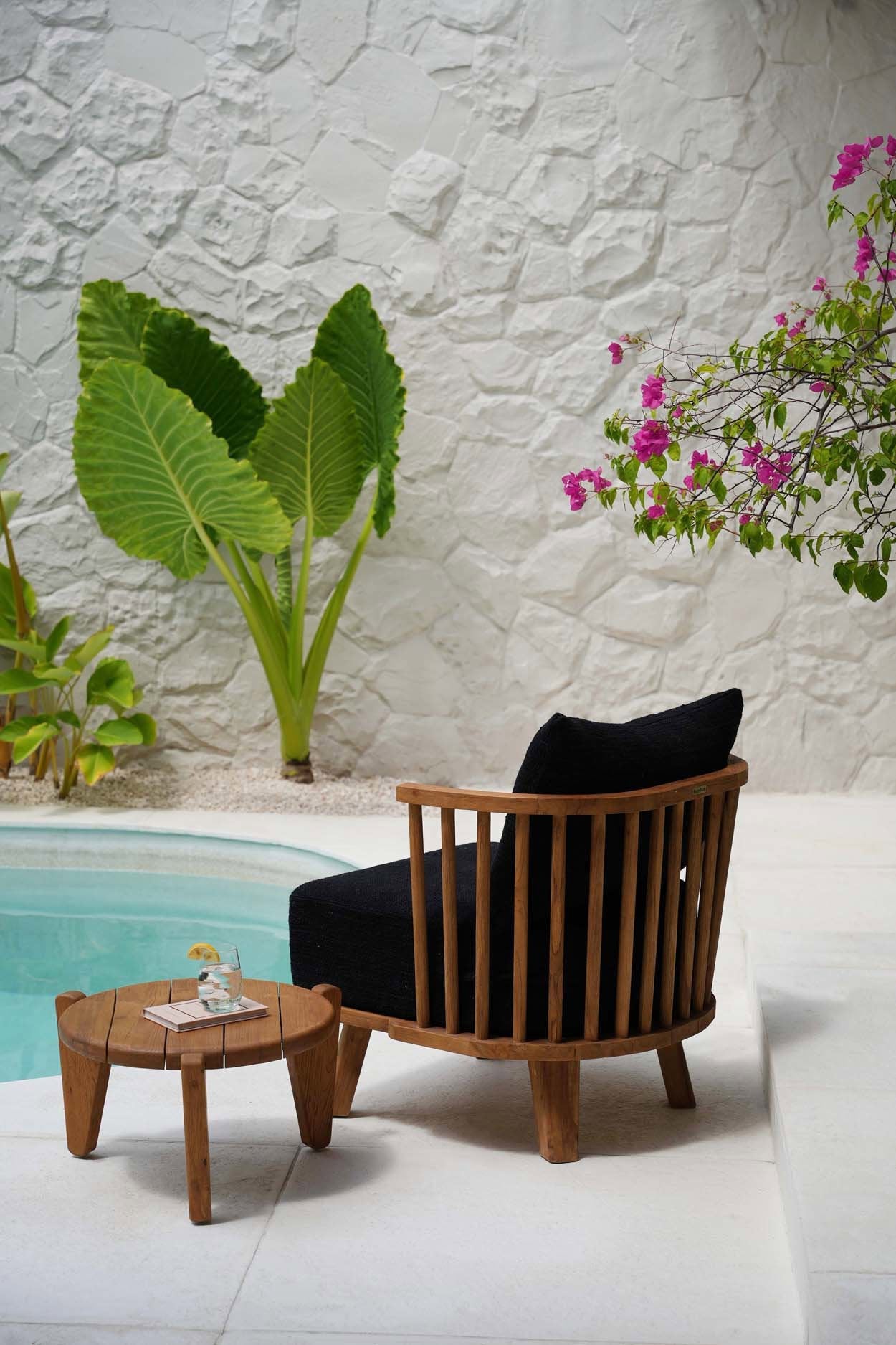 Malawi Single Chair - Natural Black