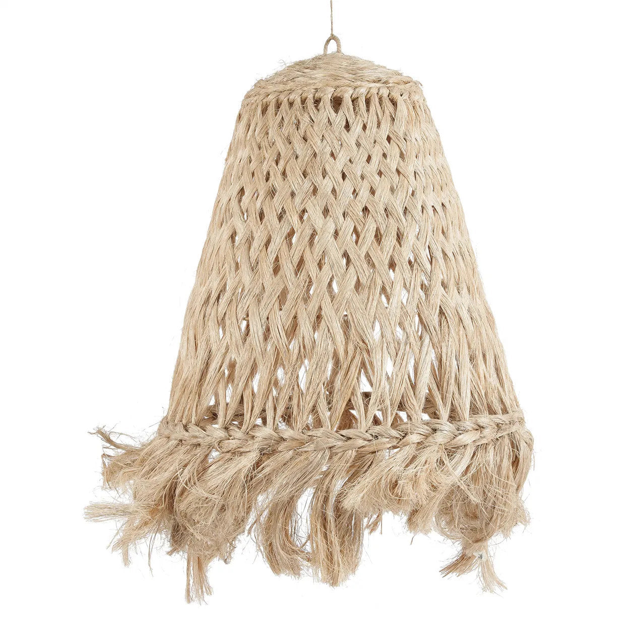 Abaca Jelly Fish Lamp Pendant - Natural - L