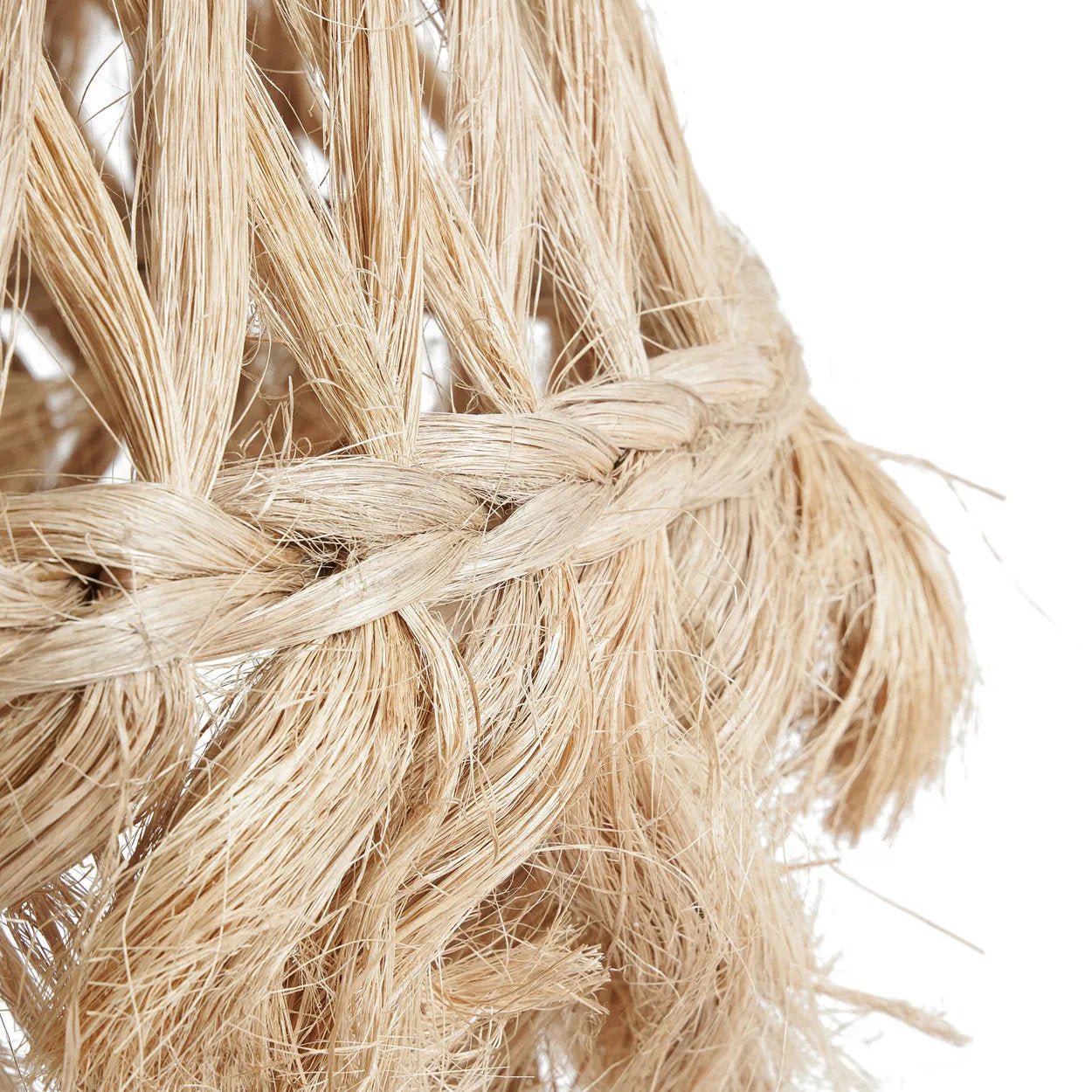 Abaca Jelly Fish Lamp Pendant - Natural - L