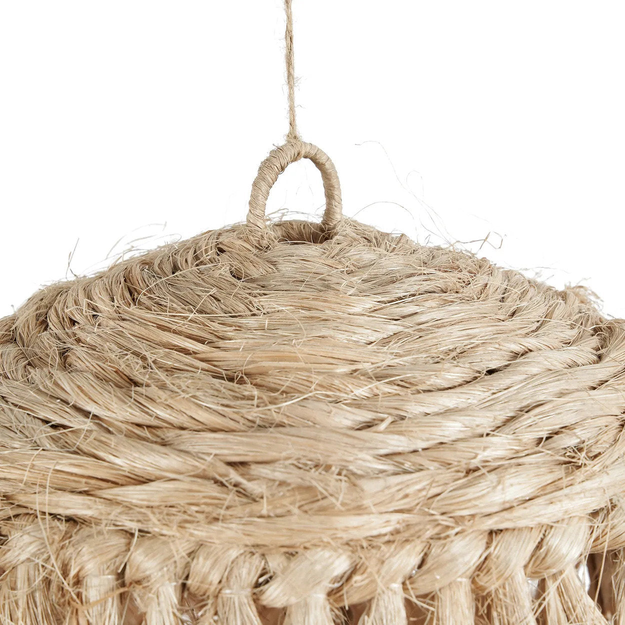 Abaca Jelly Fish Lamp Pendant - Natural - L