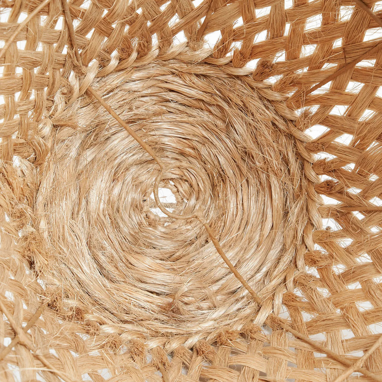 Abaca Jelly Fish Lamp Pendant - Natural - L