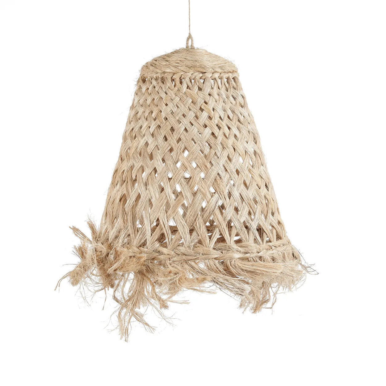 Abaca Jelly Fish Lampe Vedhæng - Naturlig - M