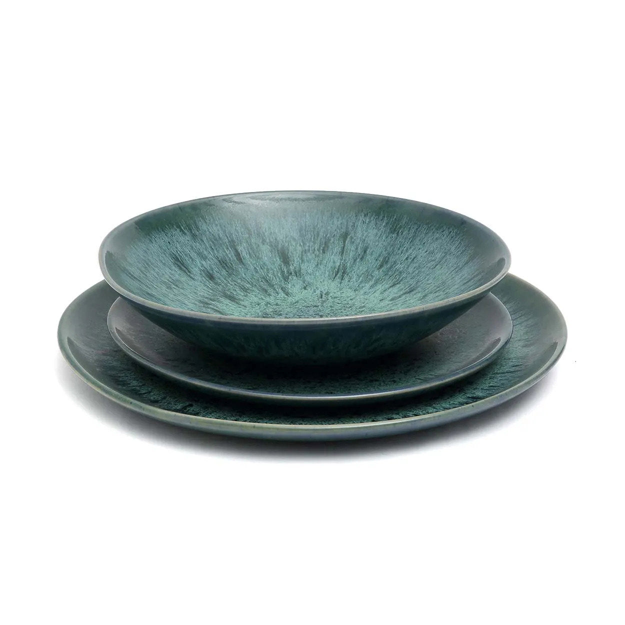 Aqua Pasta Plate - Set of 4