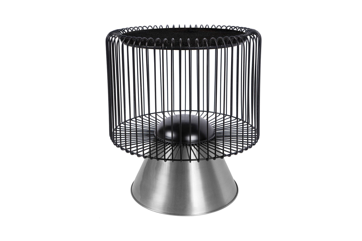 Sidebord Malibu 100 - Sort / Sølv - Nordic Unique