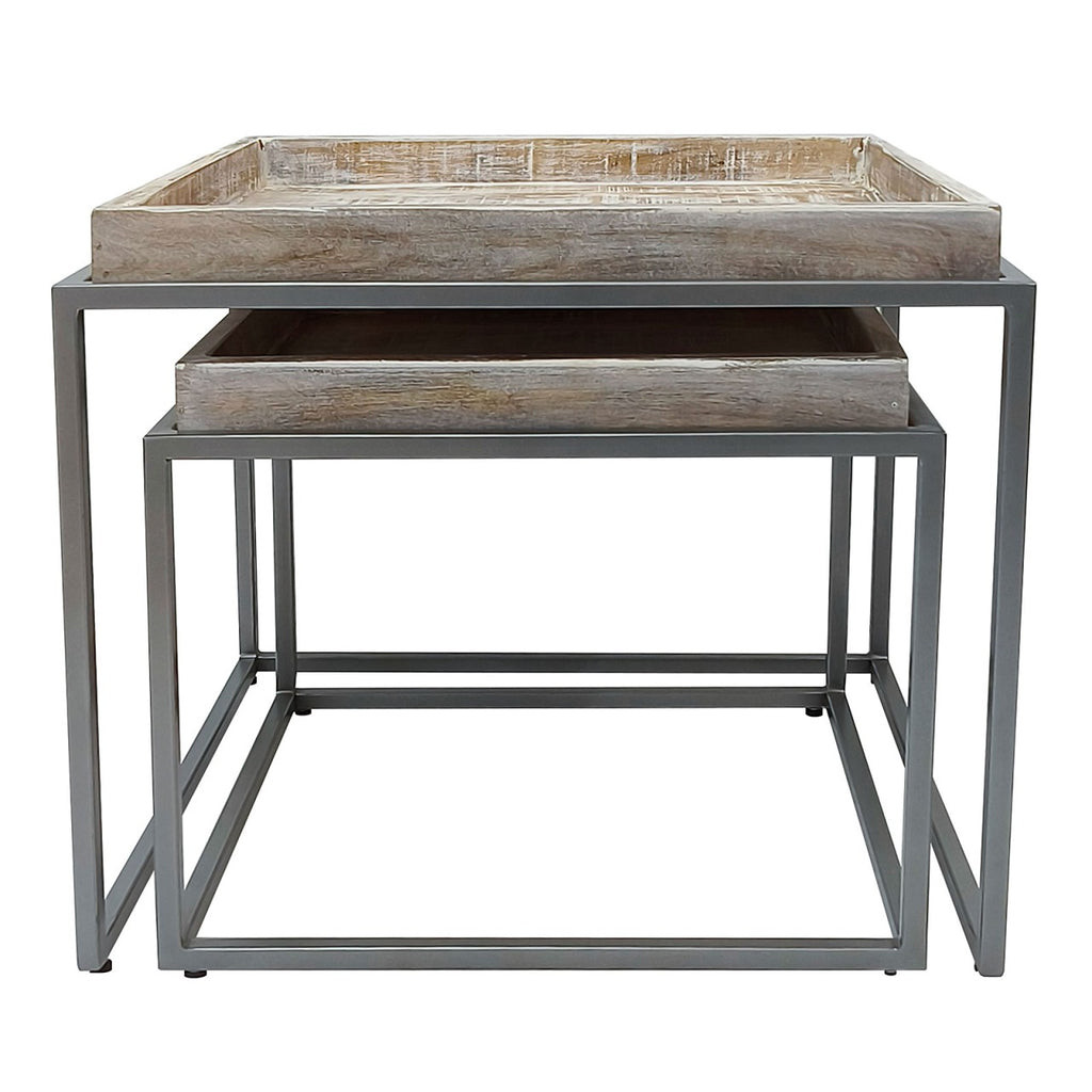 Sofabord 2-delt sæt firkantet - Nordic Unique