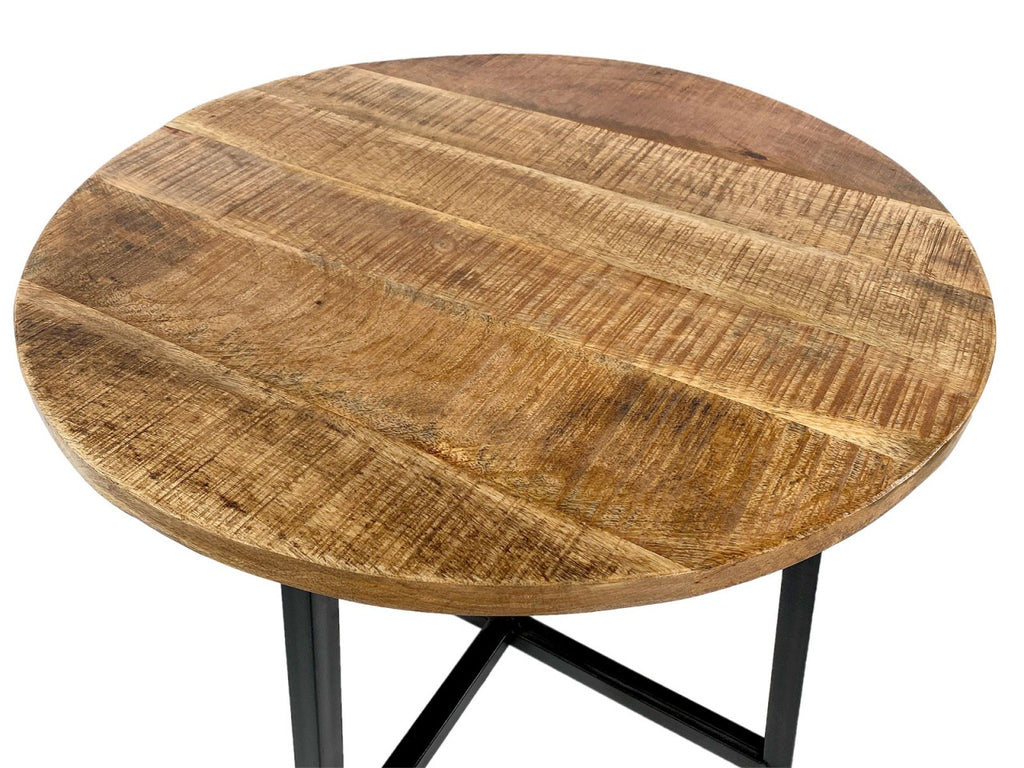 Sofabord rundt Ø60cm med metalstel - Nordic Unique