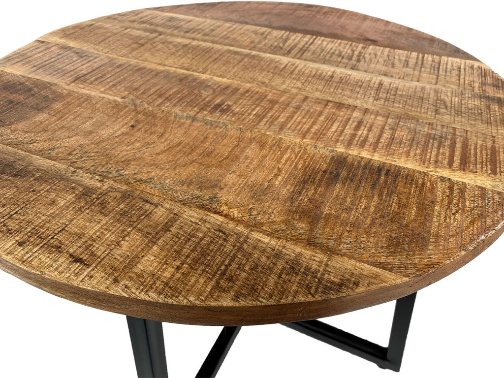 Sofabord rundt Ø60cm med metalstel - Nordic Unique