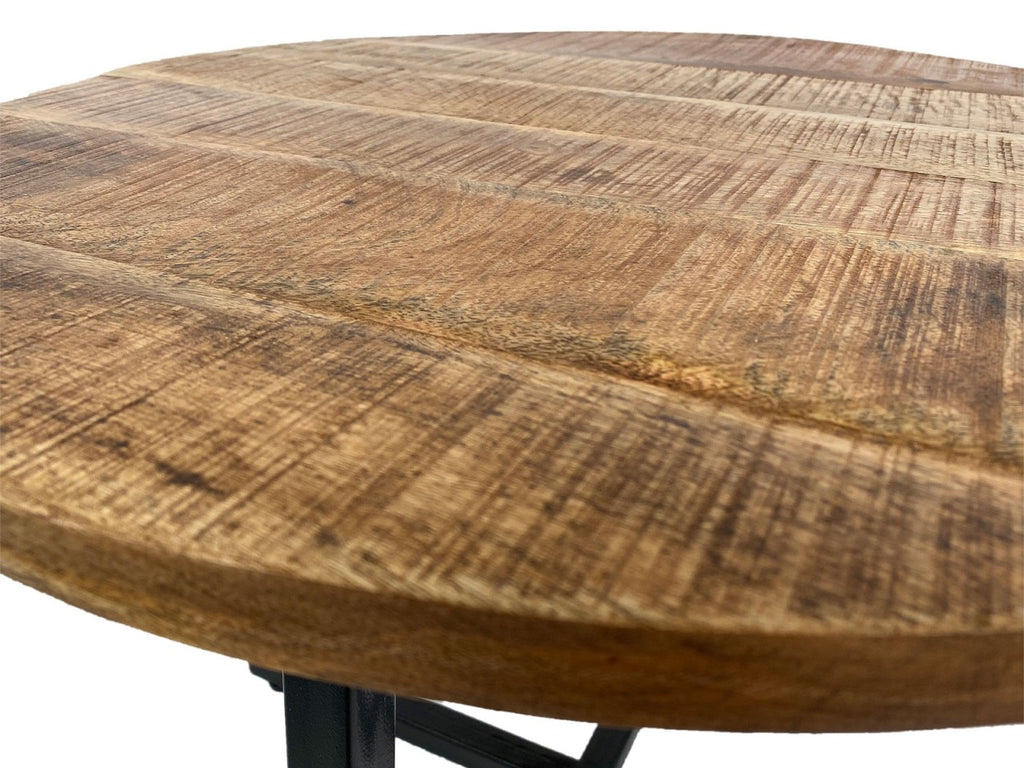 Sofabord rundt Ø60cm med metalstel - Nordic Unique