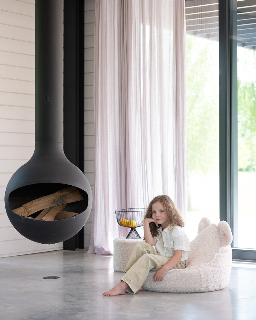 Creme hvid bjørn Sækkestol - Nordic Unique