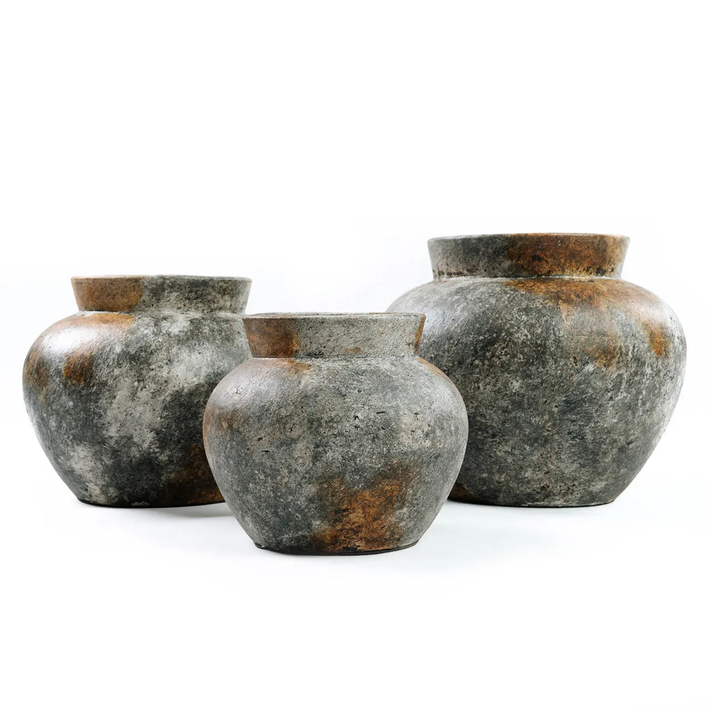 Funky Vase - Antik Grå - L