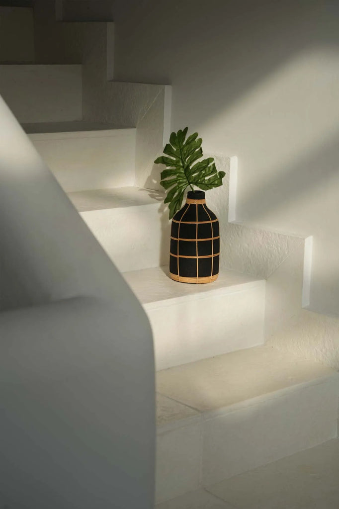 Whoopy Vase - Sort Natur - L