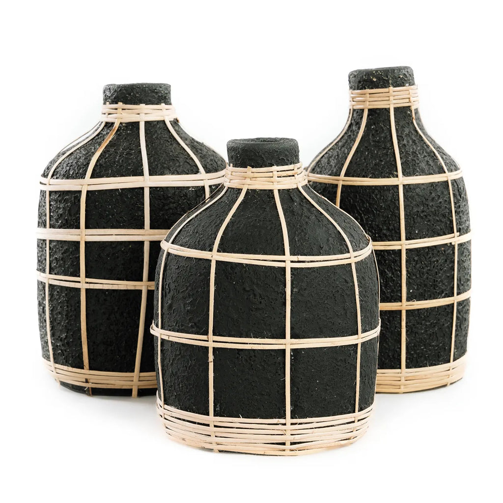 Whoopy Vase - Sort Natur - L