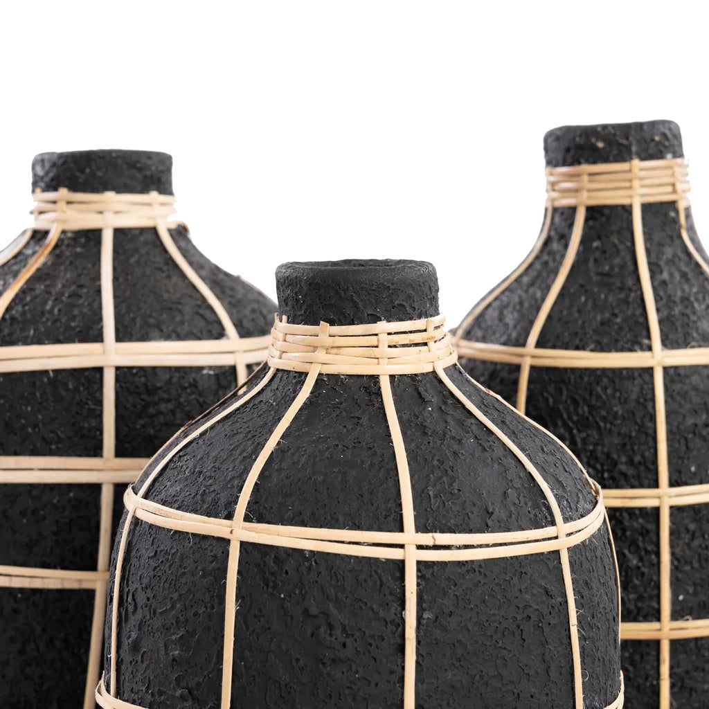 Whoopy Vase - Sort Natur - L