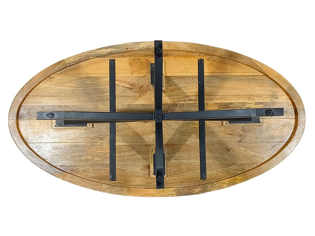 Spisebord oval 190x100cm i massivt mangotræ