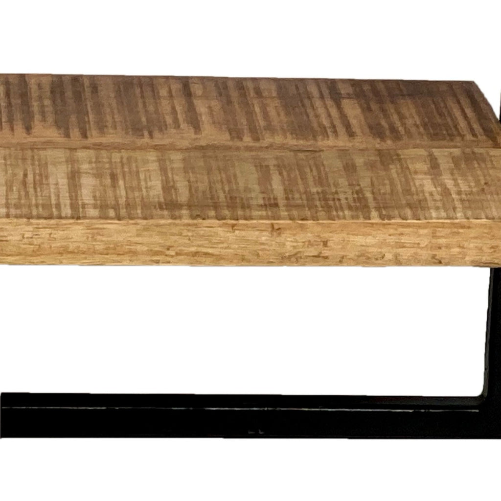 Væghængt hylde 50x50x25cm i metal og træ - Nordic Unique