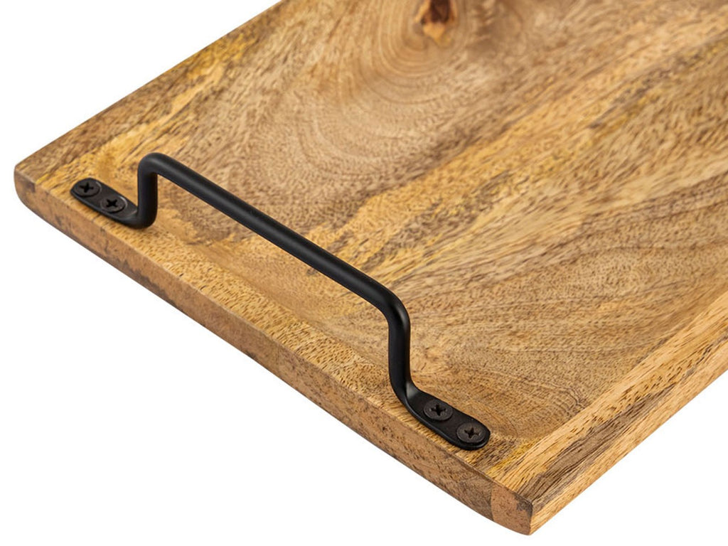 Træbakke 50x20cm - Serveringsbakke af massiv mangotræ