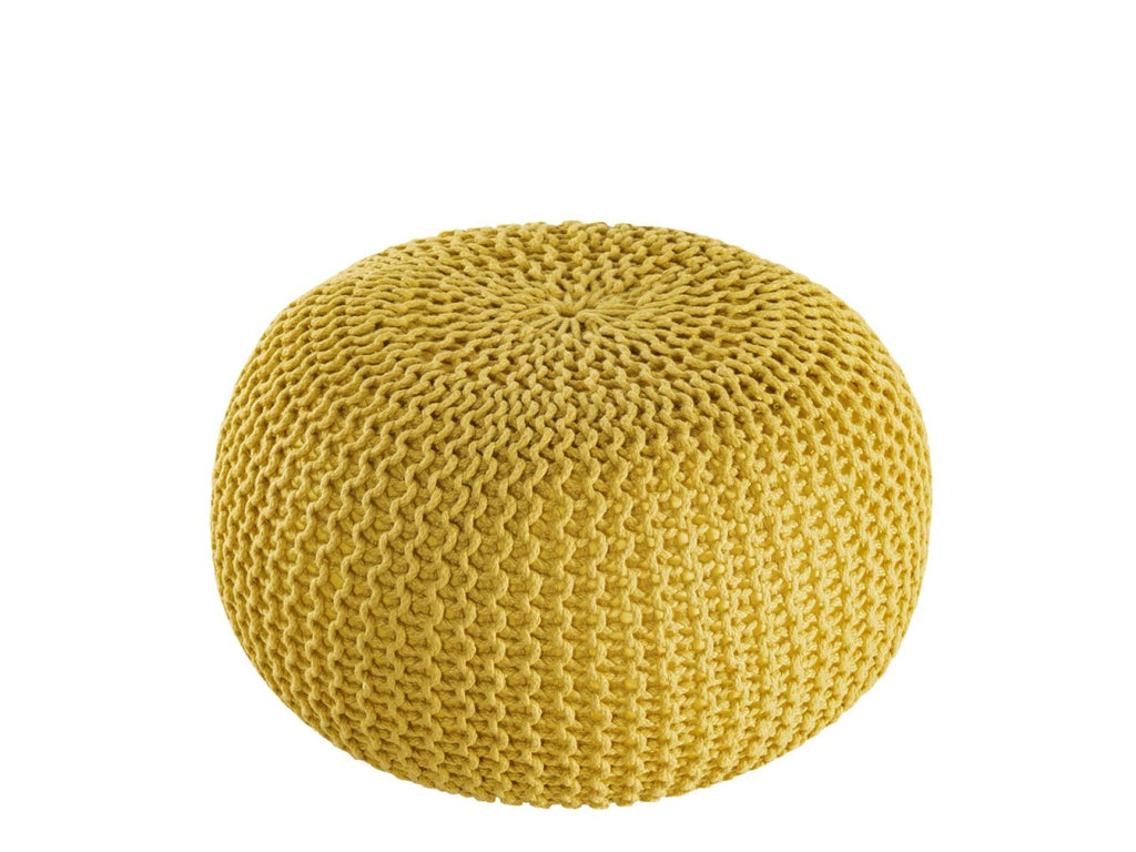 Puf/strikpuf premium Ø45cm 100% vandtæt gul