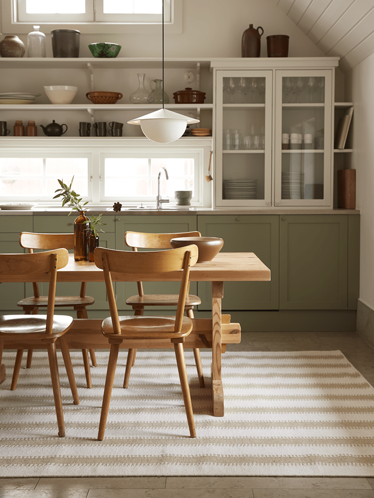 Striber 200x300 Off white/Naturlig