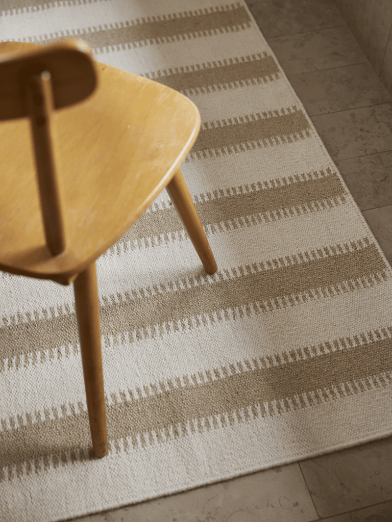 Striber 200x300 Off white/Naturlig