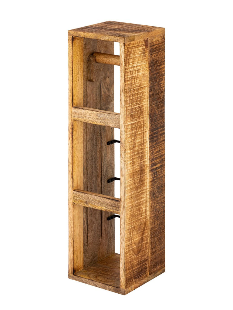 Toiletrulleholder i mangotræ 17x17 H65cm