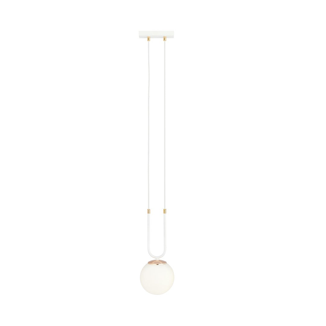 Loftlampe GLAM 1 - Hvid / Guld - Nordic Unique