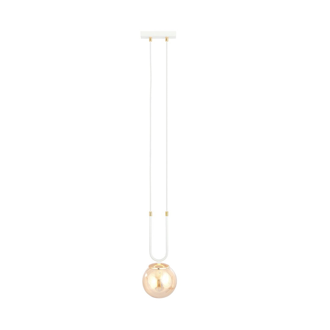 Loftlampe GLAM 1 - Hvid / Rav / Guld - Nordic Unique