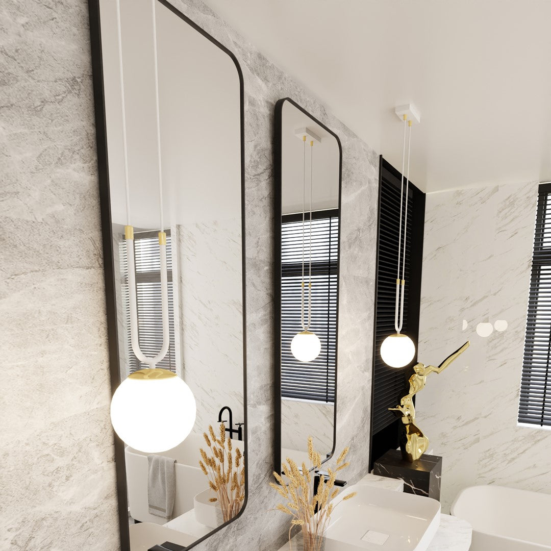 Loftlampe GLAM 1 - Hvid / Guld - Nordic Unique