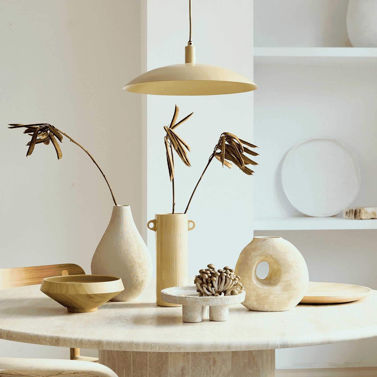 Hængende lampe Suna Sea Mist - L - Nordic Unique