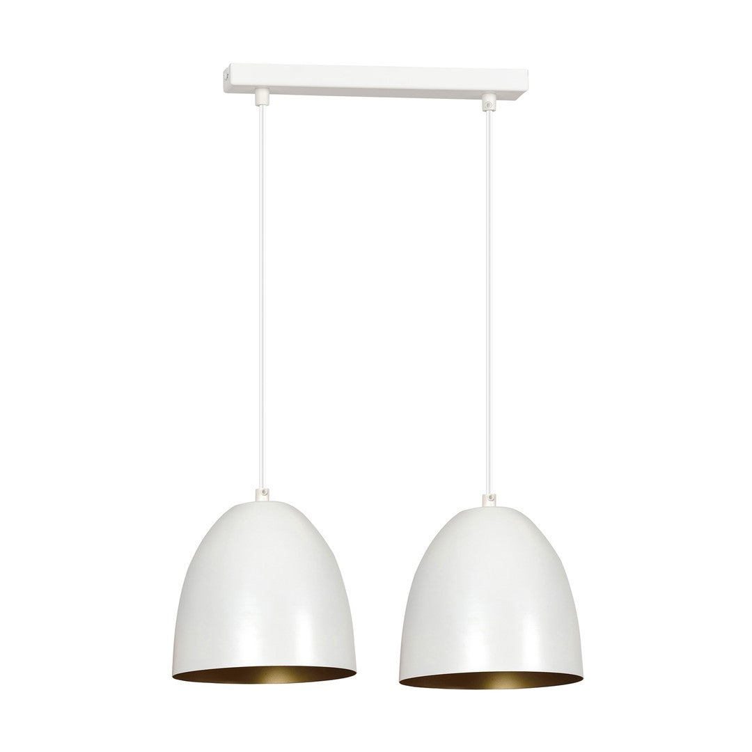 Loftlampe LENOX 2 - Hvid / Guld - Nordic Unique
