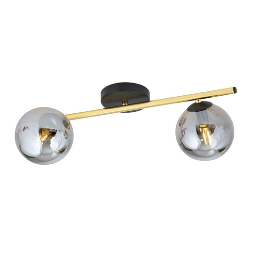 Loftlampe SPLENDI 2 - Sort / Grafit / Guld - Nordic Unique