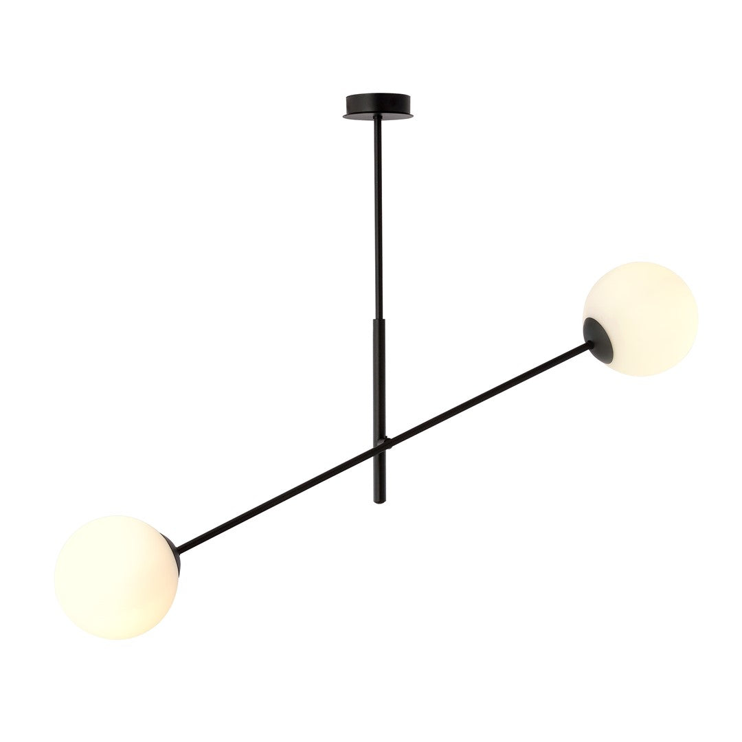 Loftlampe LINEAR 2 - Sort / Hvid - Nordic Unique