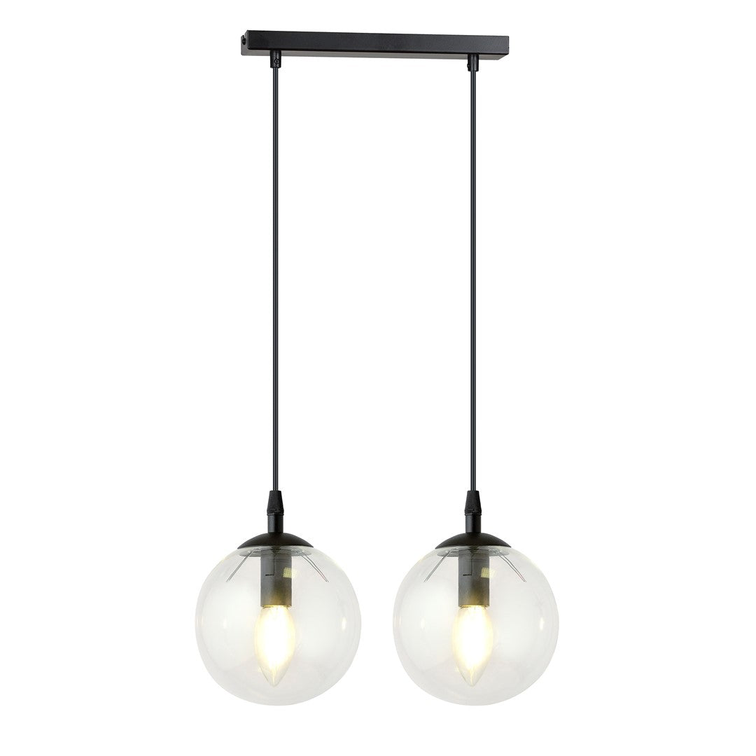 Loftlampe COSMO 2 Gennemsigtig - Sort - Nordic Unique