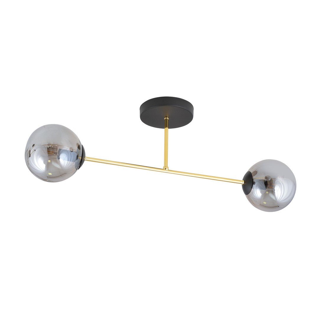 Loftlampe MAGNUM 2 - Sort / Grafit / Guld - Nordic Unique