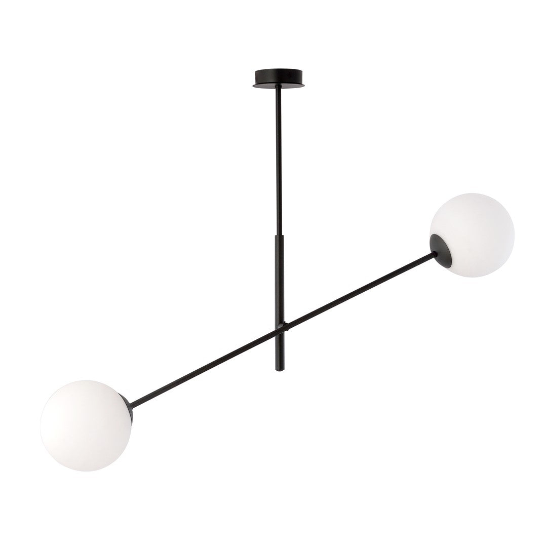 Loftlampe LINEAR 2 - Sort / Hvid - Nordic Unique